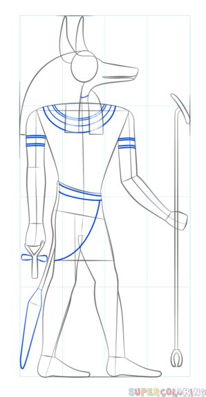 How To Draw Anubis The Egyptian God Step By Step Drawing