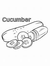 Cucumber Cucumbers sketch template