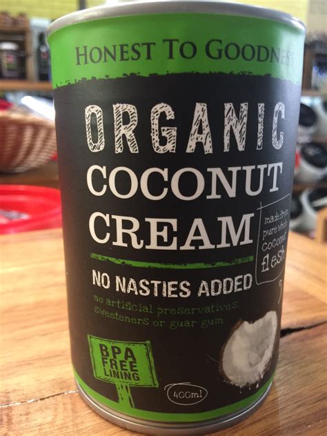 coconut cream organic ml  pantry moruya