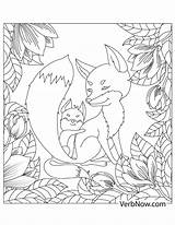 Foxes Flowers sketch template
