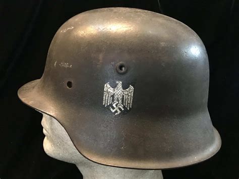 wwii german army  single decal helmet stahlhelm