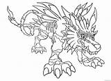 Digimon Garurumon Coloring4free Gabumon Angemon Colorine Mimi Palmon Tentomon Izzy Gratistodo sketch template