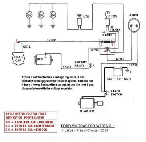 ford  side distributor  wiring diagram
