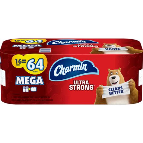 charmin ultra strong toilet paper  mega roll  sheets  roll