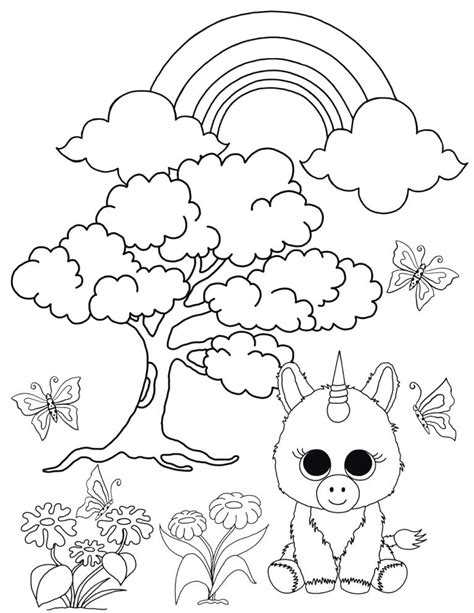 ty beanie babies coloring pages  getdrawings