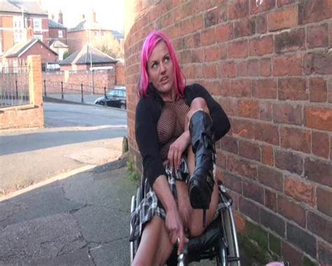 Wheelchair Bound Leah Caprice In Uk Flashing Alpha Porno