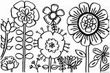Pages Coloring Spring Flowers Coloring4free Print Related Posts sketch template