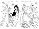 Princess Disney Coloring Pages Printable Colouring Color Book Print Choose Board Girls Characters sketch template