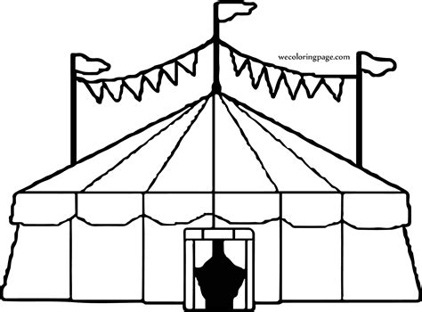 circus tent coloring page entertainment wecoloringpagecom