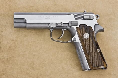 colt ssp  acp caliber double action stainless steel semi automatic pistol    trials