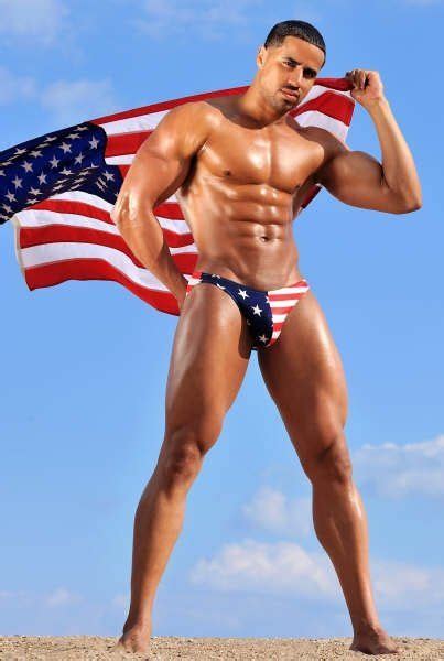 Provocative Wave For Men Hot Bodies In Red White And Blue