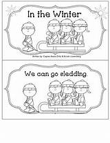 Emergent Kindergarten Winter Reader Readers Happy Little sketch template