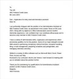 sample administrative assistant cover letter template 8