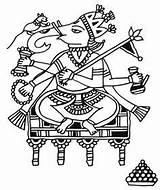 Ganesha Painting Kalamkari Traditional Clay Indian Drawing Paintings Madhubani India sketch template