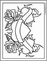 Roses Kleurplaat Malvorlagen Rosen Herzen Dolfijntjes Valentinstag Colorwithfuzzy Valentines Zeige Liebe Besuchen Tsgos Blogx Downloaden sketch template