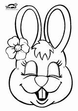 Krokotak Mask Print Carnaval Masque Easter Rabbit Kids Coloriage Coloring Templates Lapin Printable Printables Bunny Masks Crafts Pages Animaux Face sketch template