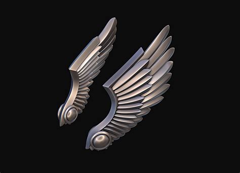 wings stylized 3d print model cgtrader