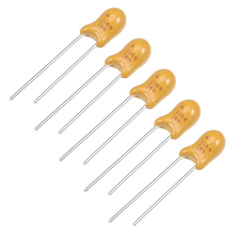 uf tantalum capacitor   pin yellow radial dipped tantalum bead capacitors pcs walmart