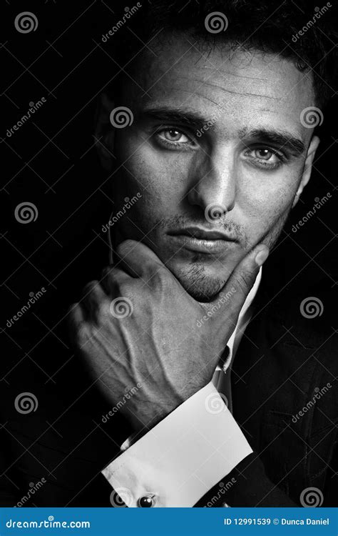 cool  masculine handsome man stock image image  intense