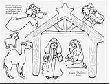 Nativity Manger Coloring Scene Pages Printable Jesus Drawing Line Animals Color Christmas Baby Template Sketch Adults Getcolorings Board Paintingvalley Print sketch template