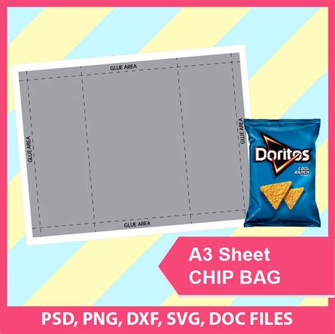 printable chip bag template