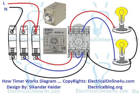 delay timer works electrical circuit diagram timer electrical diagram