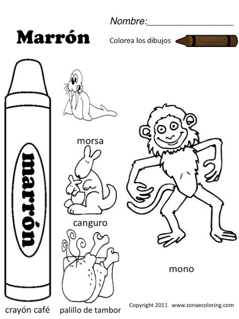 worksheets  spanish pages coloring pages