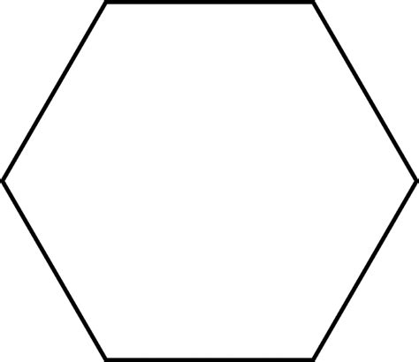 large hexagon  pattern block set clipart