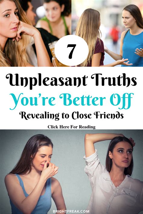 7 unpleasant truths that should revealing to best friend truth work