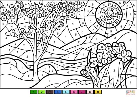 coloring pages  number printable