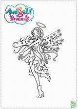 Friends Coloring Angel Dinokids Pages Angels Popular Close Coloringhome sketch template