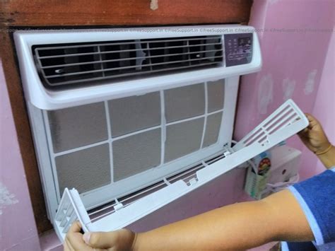 clean  air filter   lg inverter window air conditioner