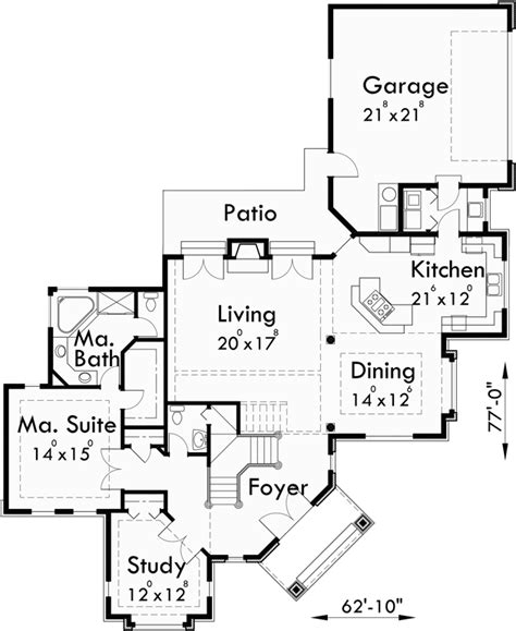 famous  corner lot house plans