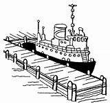 Dock Coloring Designlooter Cruise Ship sketch template