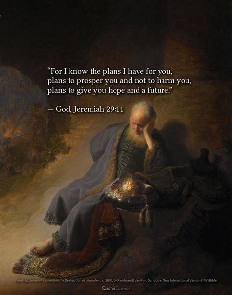 Jeremiah 29 11 “for I Know The Plans I Have For You” Translation