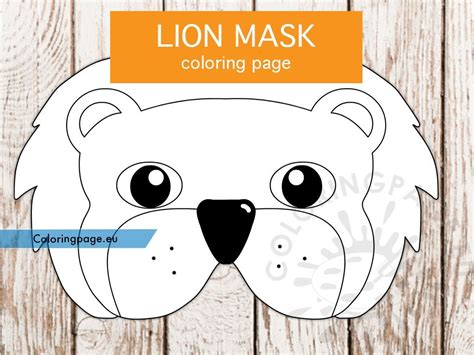 parameter sofortig passiv lion mask coloring page taschenrechner seite