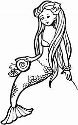 Mermaid Mermaids sketch template