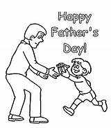 Father Drawing Dad Coloring Pages Happy Card Coloringsky Kids sketch template