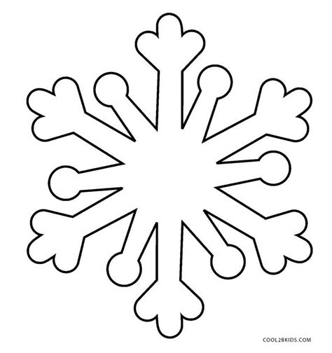 printable snowflake coloring pages  kids coolbkids