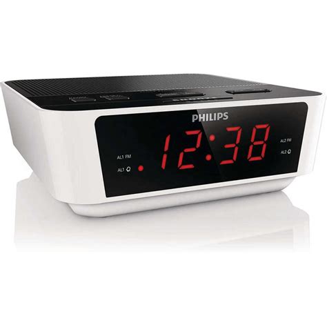 philips fm alarm clock radio big
