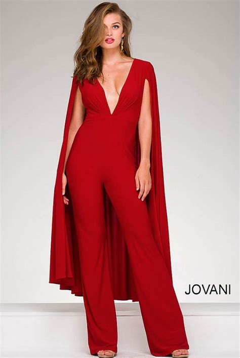red elegant jumpsuit breeze clothing