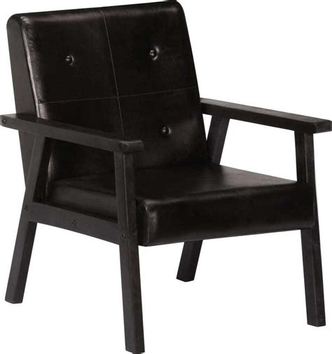 bolcom fauteuil echt leer zwart loungestoel lounge stoel relax stoel chill stoel