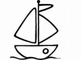 Coloring Pages Boat Simple Boats Printable Color Print Getcolorings Sheet sketch template