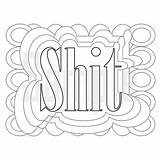 Coloring Pages Adult Shit Sweary Choose Board Printable Adults sketch template