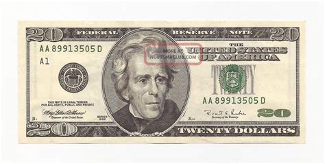 twenty dollar bill united states  aa