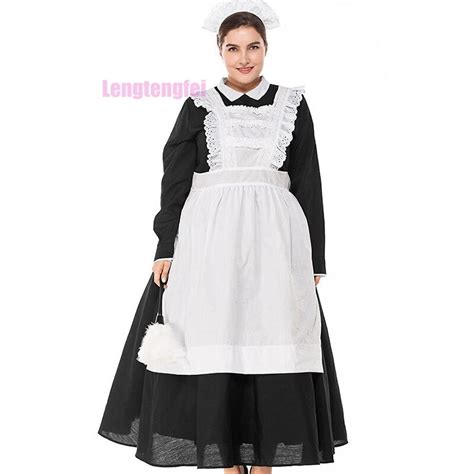 Hot Sale Uniform Womens Sexy Black White Castle Maid Adult Traditional