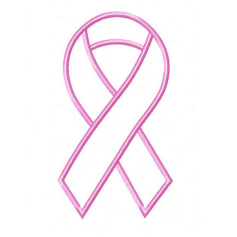 cancer ribbon outline clipart