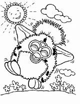 Coloring Pages Sunny Furby Color Getcolorings Printable Sun Walking sketch template