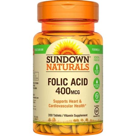 folic acid vitamin supplement tablets mcg  count walmartcom