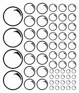 Bubbles Decal sketch template